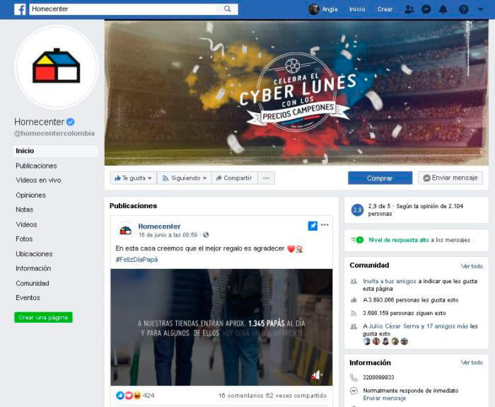 Imágenes de las redes sociales Portada Facebook