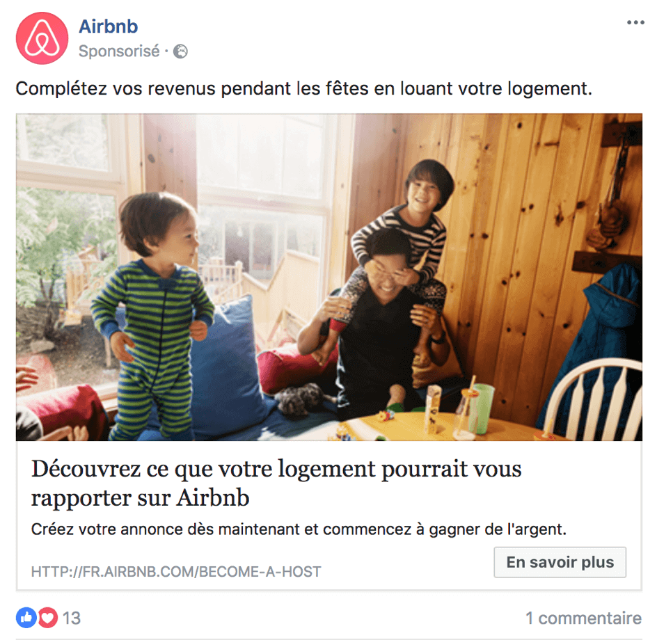 image montrant l'emplacement de l’accroche, l’image, le titre de votre publicité